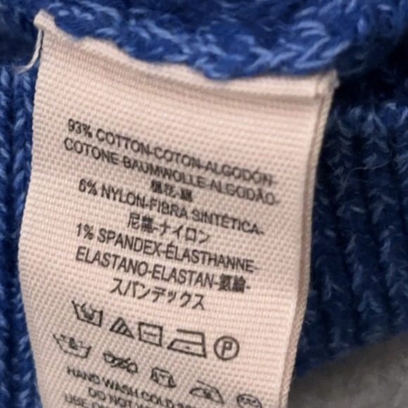 Free People Too Good Sweater Women's Small Blue Mock Neck Dolman Ribbed Pullover - Picture 3 of 8